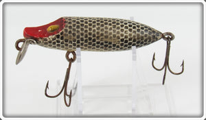 Vintage Rinehart Black Scale Red Face Chuby Lure