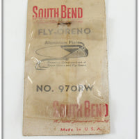 South Bend Red Arrowhead White Fly Oreno With Card 970 RW