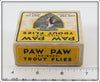 Paw Paw Nieboer Trout Flies Empty Box