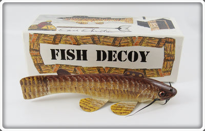 Carl Christiansen Bullhead Catfish Decoy In Box
