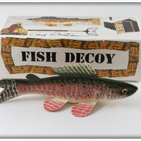 Carl Christiansen Grayling Decoy In Box