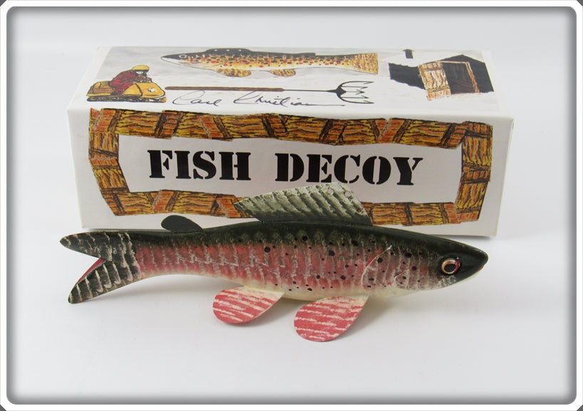 Carl Christiansen Grayling Decoy In Box