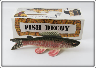 Carl Christiansen Grayling Decoy In Box