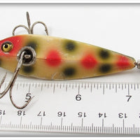 Heddon White With Red & Green Spots 0 Minnow In Box