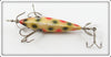 Heddon White With Red & Green Spots 0 Minnow In Box