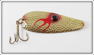 Vintage Bud Stewart Gold Bloody Eyed Killer Spoon
