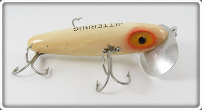 Vintage Fred Arbogast White Musky Jitterbug Lure