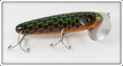 Vintage Arbogast Bud Stewart Frog Spot Musky Jitterbug Lure