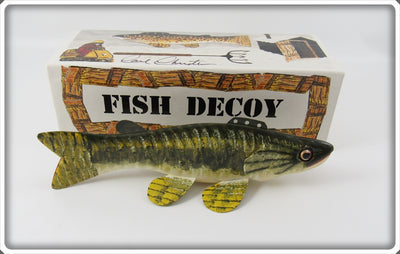 Carl Christiansen Largemouth Bass Decoy In Box