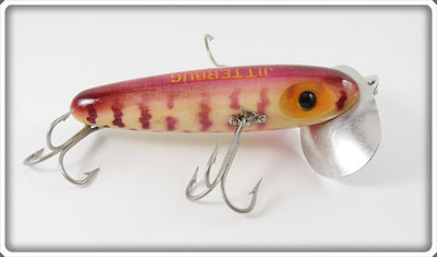 Vintage Fred Arbogast Purple Coachdog Musky Jitterbug Lure