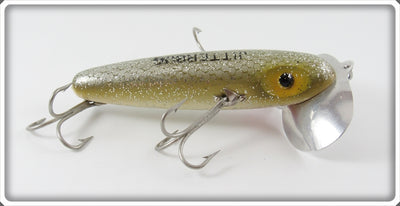 Vintage Arbogast Silver Flash Musky Jitterbug Lure 