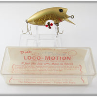 Vintage Poe's Gold Loco-Motion Lure In Box 402 
