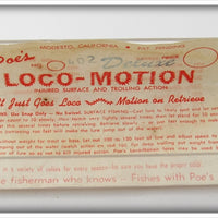 Poe's Gold Loco-Motion In Box 402