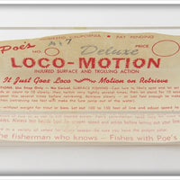 Poe's Anchovy Blue Silver Loco-Motion In Box 417