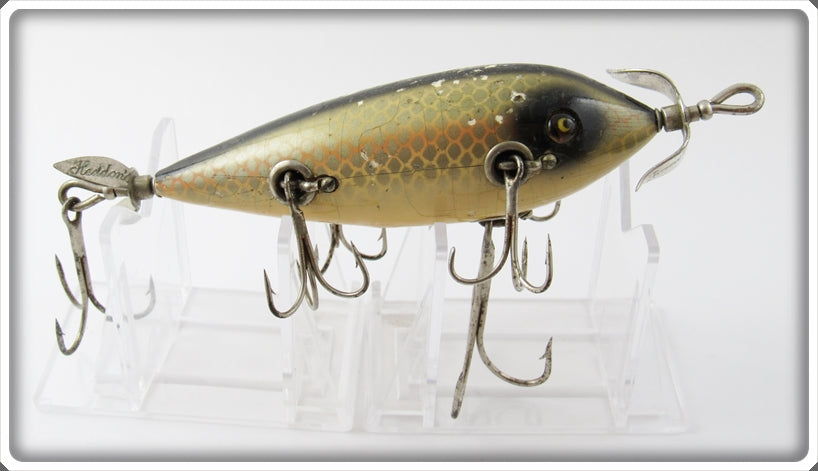 Vintage Heddon Shiner Scale 6 Hook 300 Musky Minnow Lure 309P For Sale