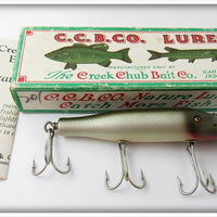 Vintage Creek Chub Silver Shiner Snook Pikie Lure In Box 5503 Special