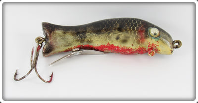 Vintage Bud Stewart Black Scale Sucker Lure