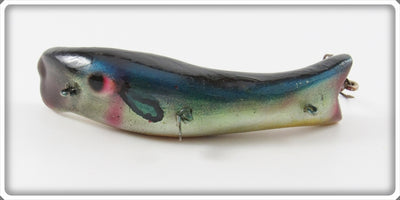 Vintage Bud Stewart Blue & Silver Sucker Lure