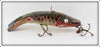 Vintage Bud Stewart Spotted Diving Crippled Wiggler Lure 