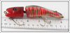 Bud Stewart Red Jointed Open Mouth Minnow