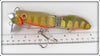 C. A. Johnson's Gold Flash Musky Automatic Striker Minnow In Box