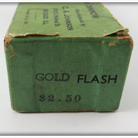 C. A. Johnson's Gold Flash Musky Automatic Striker Minnow In Box