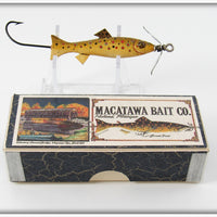 Macatawa Bait Co Brown Trout Minnow Lure In Box 
