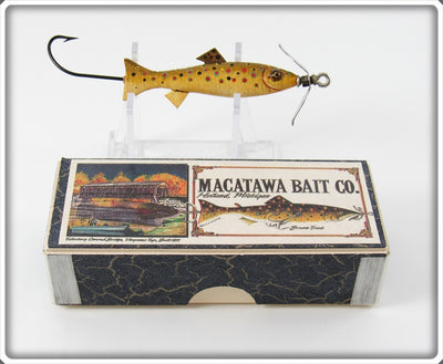 Macatawa Bait Co Brown Trout Minnow Lure In Box 