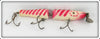Eger Bait Mfg Co Red & White Jointed Mammoth Lure 3000 