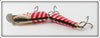 Eger Bait Mfg Co Red & White Jointed Mammoth