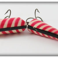Eger Bait Mfg Co Red & White Jointed Mammoth