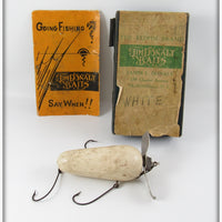 Vintage Jim Donaly White Redfin Floater Lure In Box