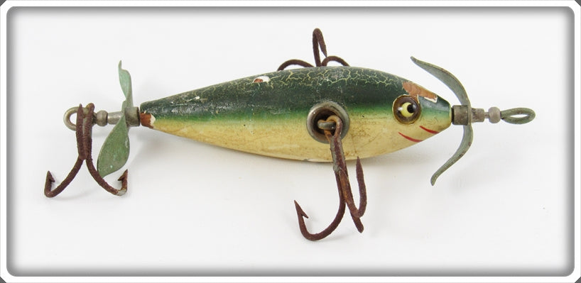 dowagiac fishing lures Vintage Heddon Green Crackleback 100 Dowagiac Minnow Lure For Sale