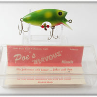 Vintage Poe's Frog Loco-Motion Lure In Box