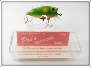 Vintage Poe's Frog Loco-Motion Lure In Box