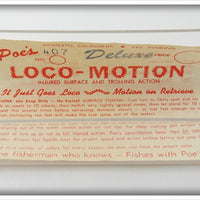 Poe's Black Shad Loco-Motion In Box 407