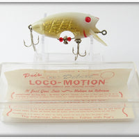 Vintage Poe's Ghost Gold Loco-Motion Lure In Box