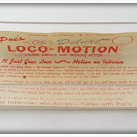 Poe's Ghost Gold Loco-Motion In Box