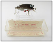 Vintage Poe's Brown Shad Loco-Motion Lure In Box