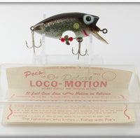 Vintage Poe's Anchovy Silver Loco-Motion Lure In Box 