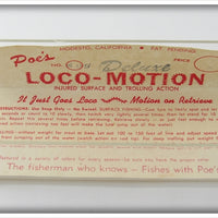 Poe's Anchovy Silver Loco-Motion In Box 409