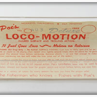 Poe's Silver Loco-Motion In Box 403