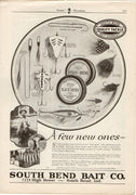 1921 South Bend Vacuum Bait & Lure Ad