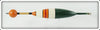 Ideal 11" Green, Orange & White Bobber Float