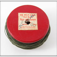 Vintage Wm Mills & Son Bass & Tarpon Red Line Spool