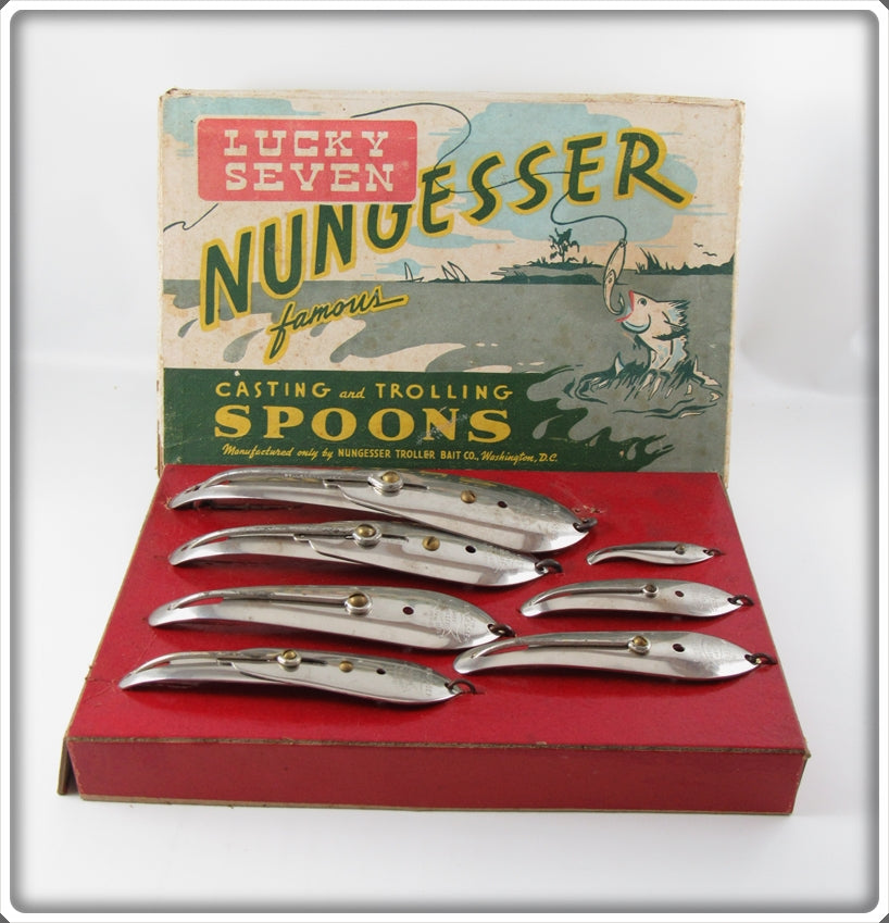 Nungesser Troller Bait Co Lucky Seven Casting & Trolling Spoons Set