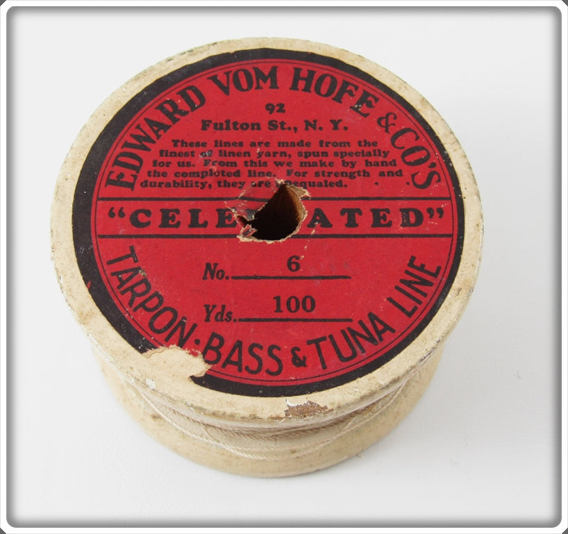 Vintage Edward Vom Hofe & Co Tarpon, Bass & Tuna Line Spool For Sale