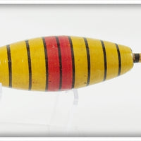 Vintage Ideal Yellow, Red & Black Bobber Float 