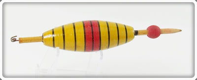 Vintage Ideal Yellow, Red & Black Bobber Float 