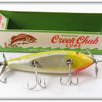 Vintage Creek Chub Yellow Flash Injured Minnow In Box 1537